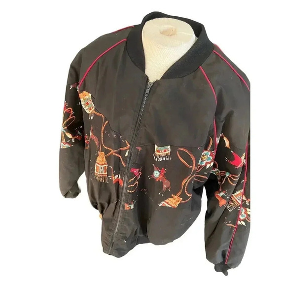award desgin apparel cowboys and indians bomber bee-wild jacket size XXL - Picture 7 of 8
